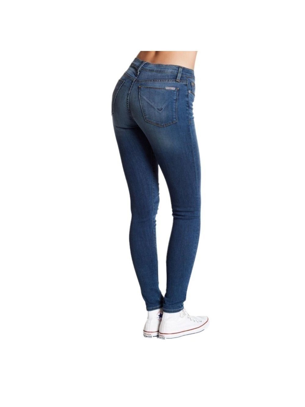 HUDSON Distressed Natalie Super Skinny Jeans Size 28